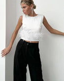 Blusa Noir Feather