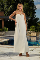 Vestido Éden com Fivela Metalizada
