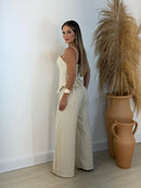 Conjunto Areia com Peplum