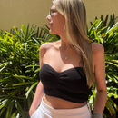 Cropped Knot Blanc Preto