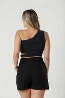 Cropped Latina Solis Preto