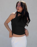 Blusa Noir Drape