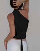 Blusa Noir Drape